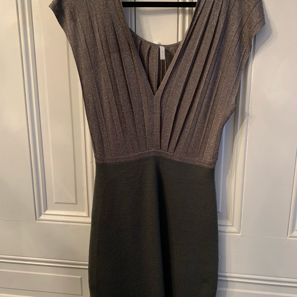 Knit dress. Silver/grey S/P